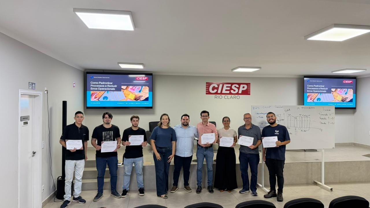 Turma no CIESP Rio Claro